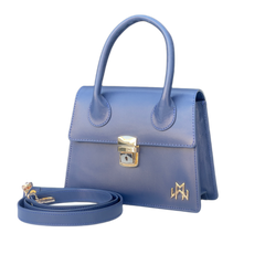 WM Sapphire Elegance Baguette Leather Bag