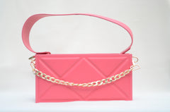 WM Blush Blossom Quilted Box (Leather Bag)