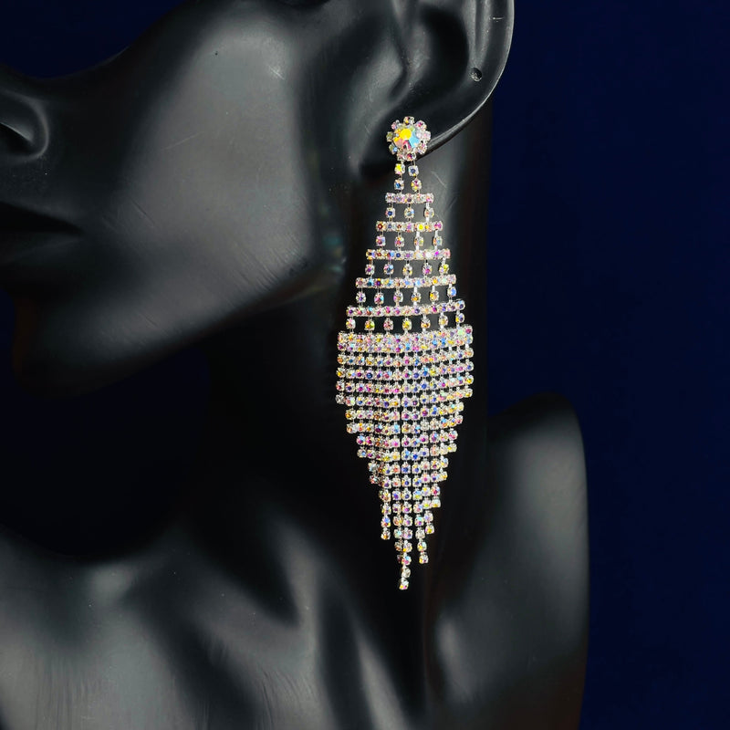 Holographic Candy Rhinestone Earrings