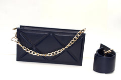 WM Sapphire Serenity Quilted Box (Leather Bag)