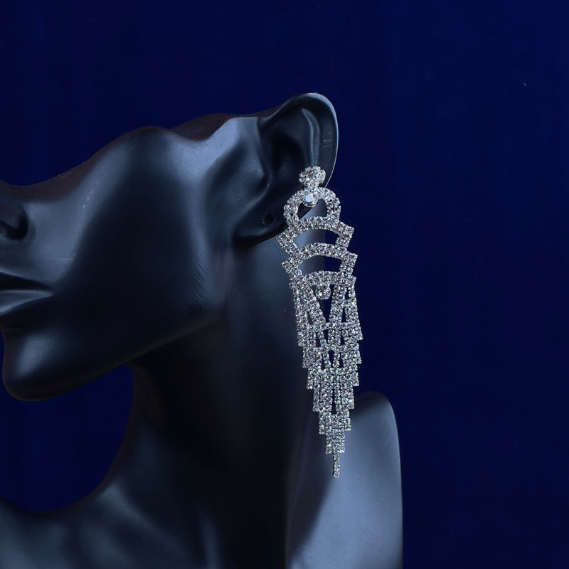 Coquette Aesthetic Crystal Rhinestone Earrings