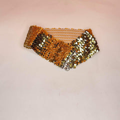 Wide Elastic leather Belt