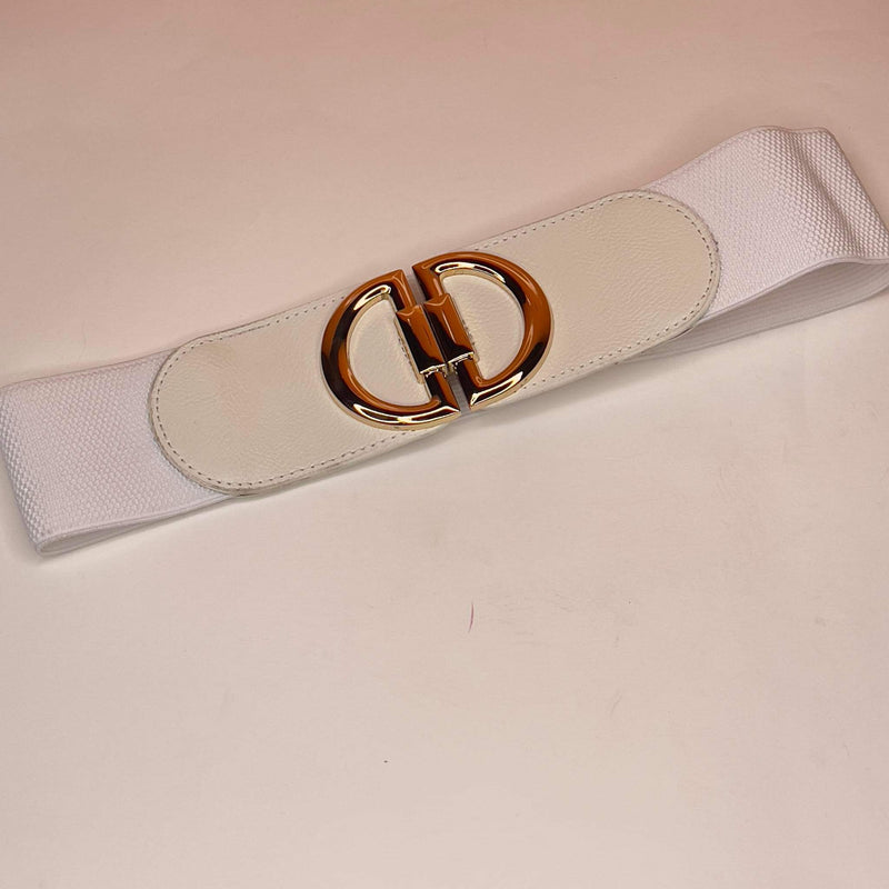 حزام جلدي عريض مرن