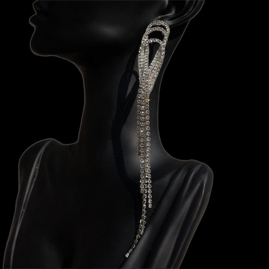 shimmering Rhinestone evening Earrings