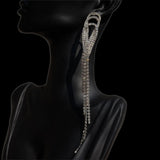 shimmering Rhinestone evening Earrings