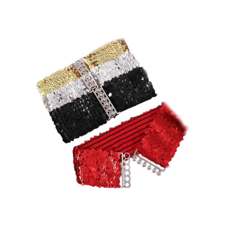 حزام جلدي عريض مرن