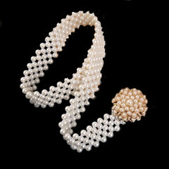 Flower Style Pearl Belt