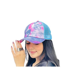 Tie-Dye Acid Wash Adjustable Snap Back Cap