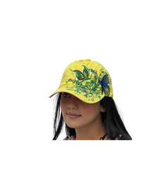 Butterflies Flower Embroidery Cap Girl
