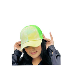 Tie-Dye Acid Wash Adjustable Snap Back Cap